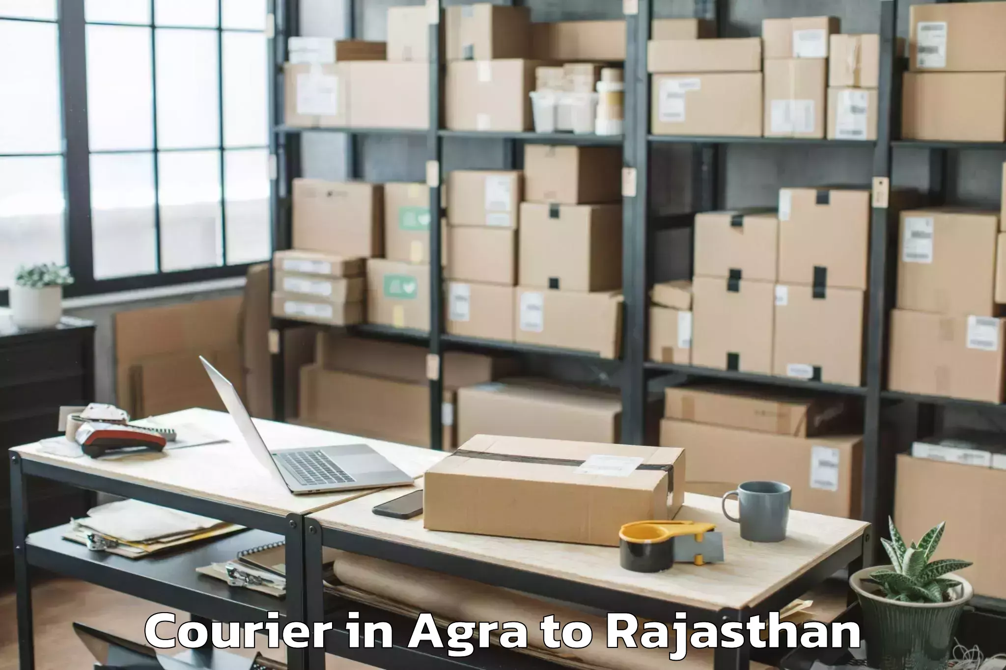 Book Your Agra to Pindwara Courier Today